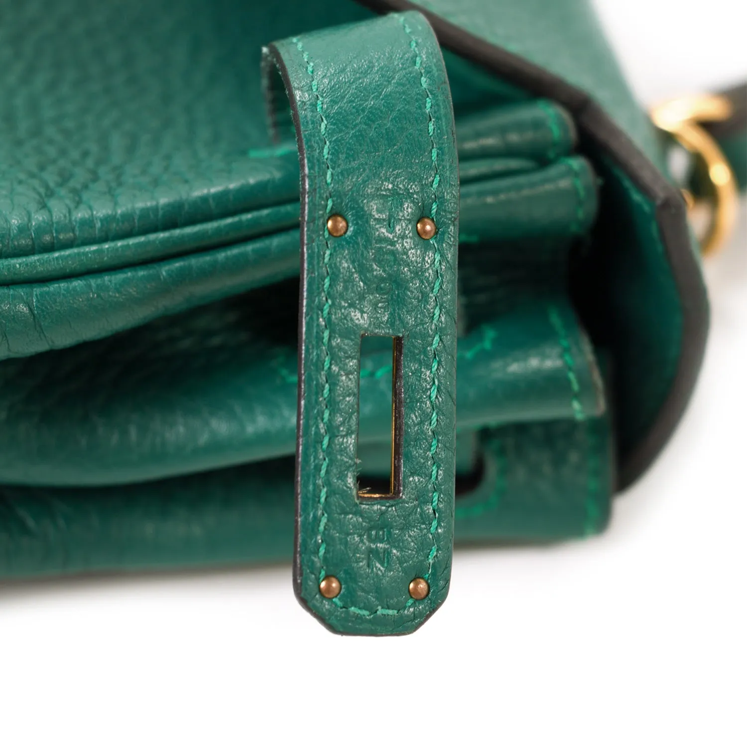 Hermès Kelly 28 Retourne Malachite Clemence
