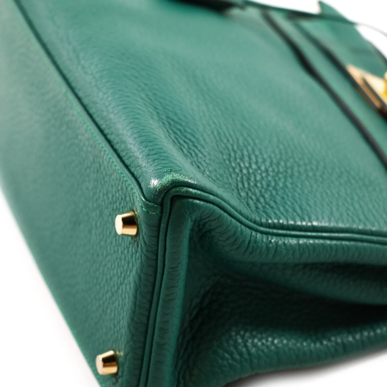 Hermès Kelly 28 Retourne Malachite Clemence