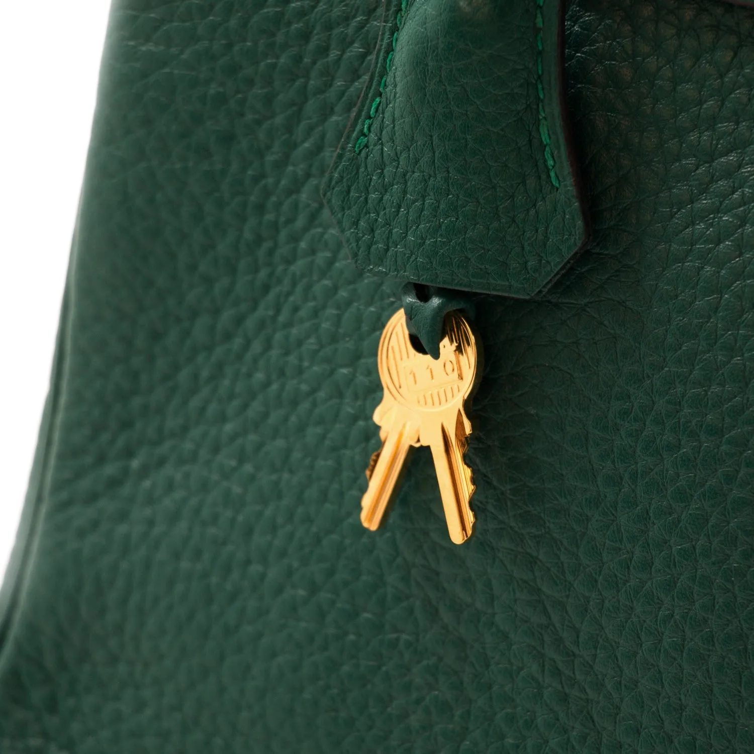 Hermès Kelly 28 Retourne Malachite Clemence