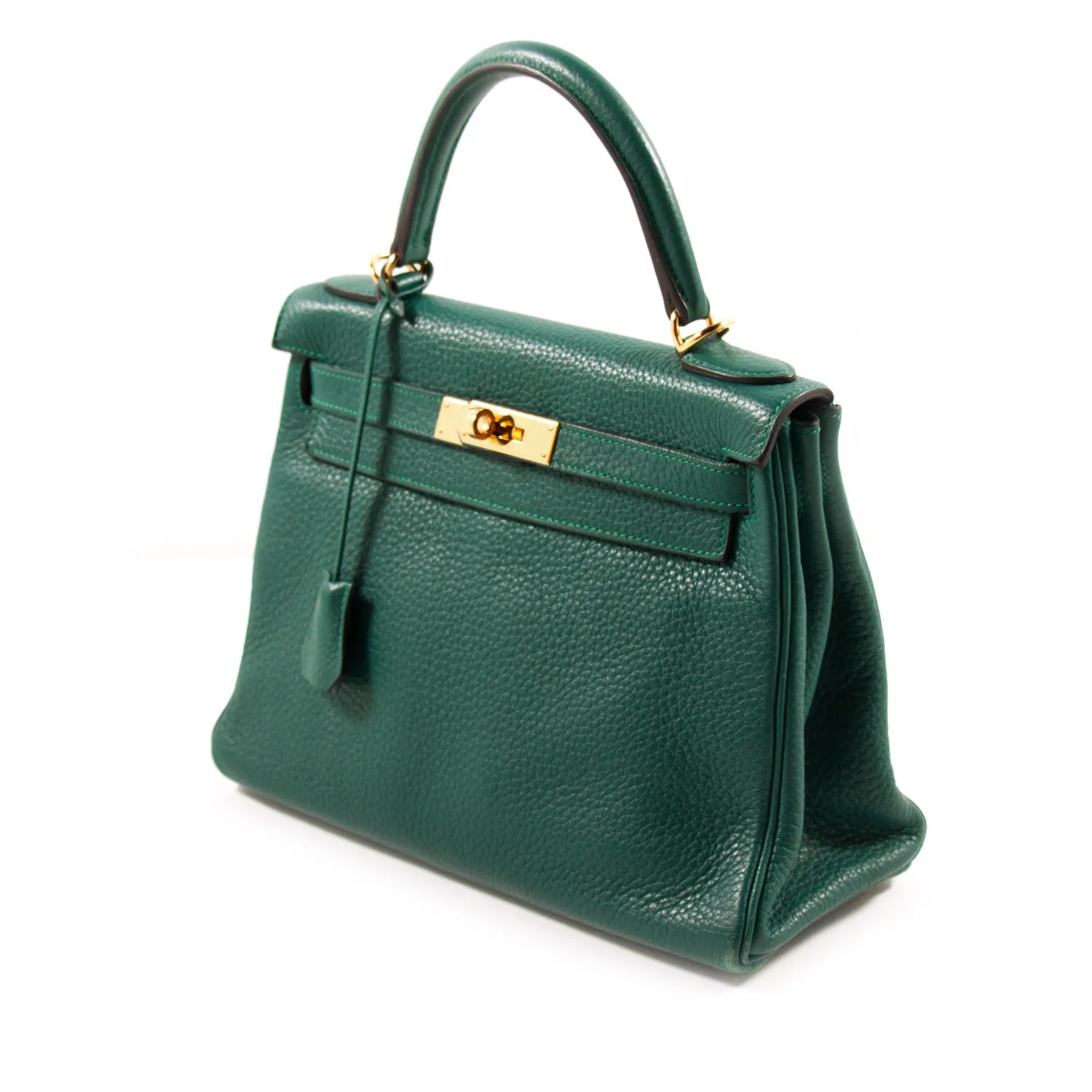 Hermès Kelly 28 Retourne Malachite Clemence