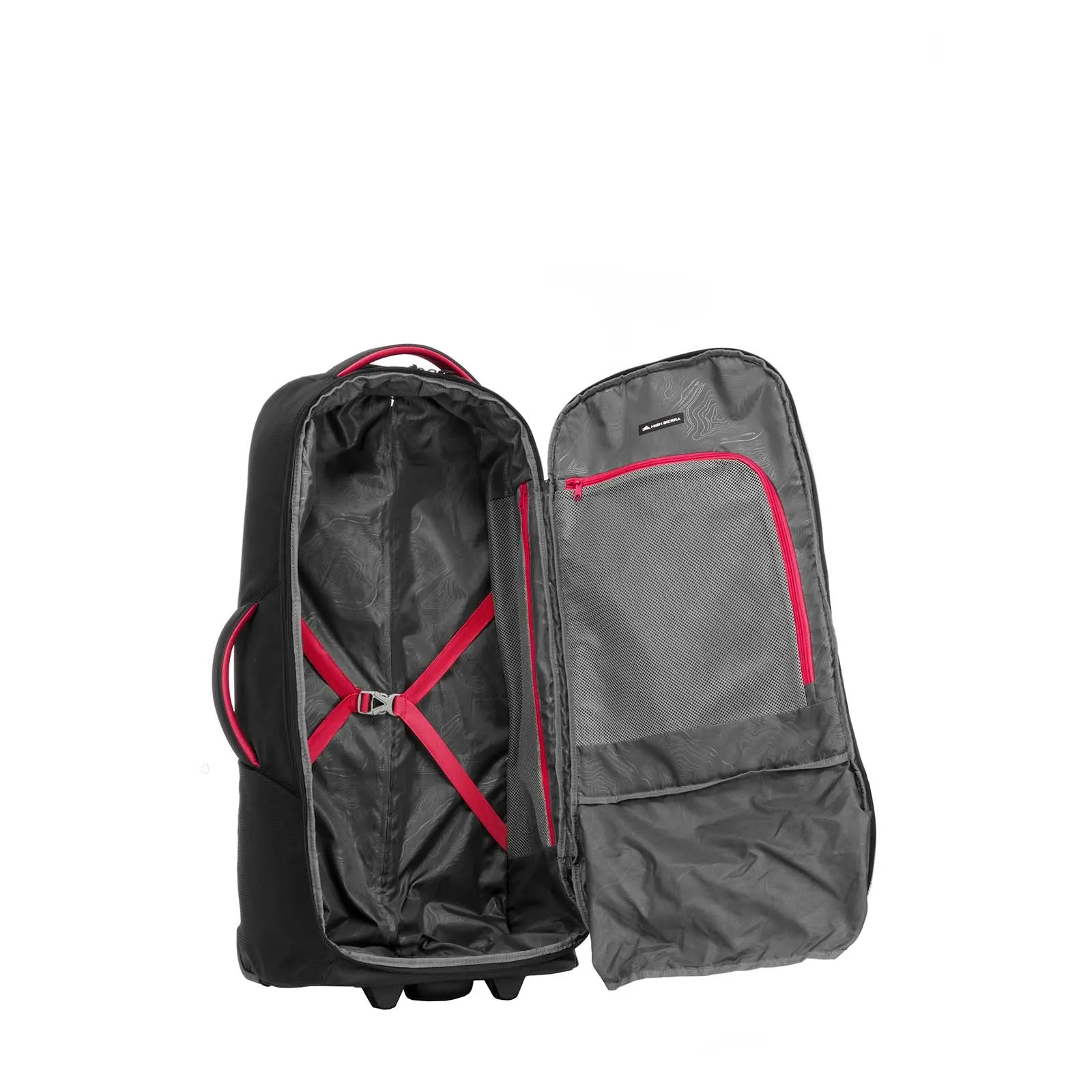 High Sierra Composite V4 56cm Carry-On Wheeled Duffel Black/Red