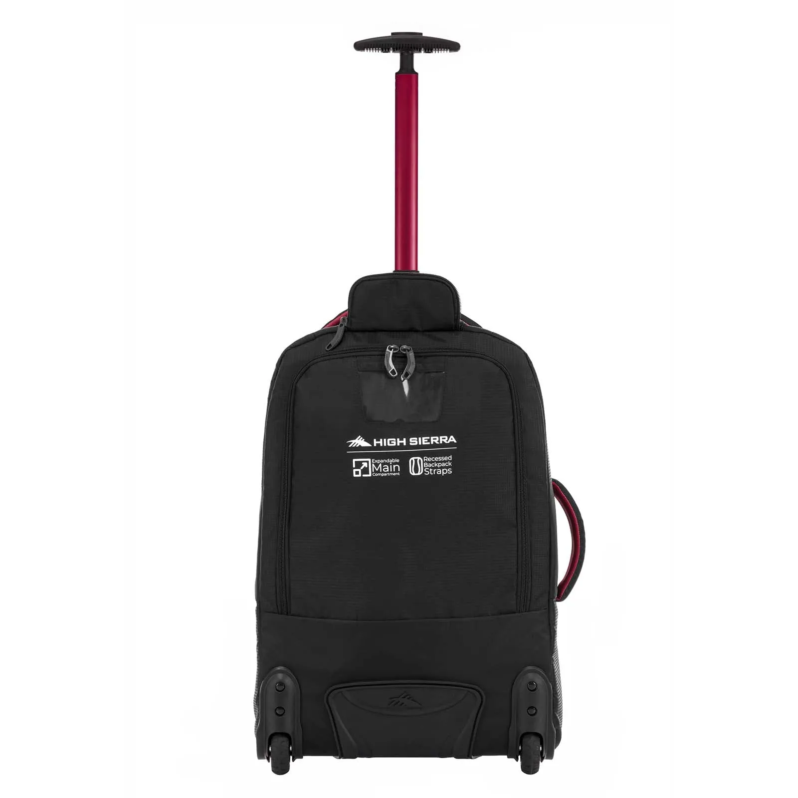 High Sierra Composite V4 56cm Carry-On Wheeled Duffel Black/Red