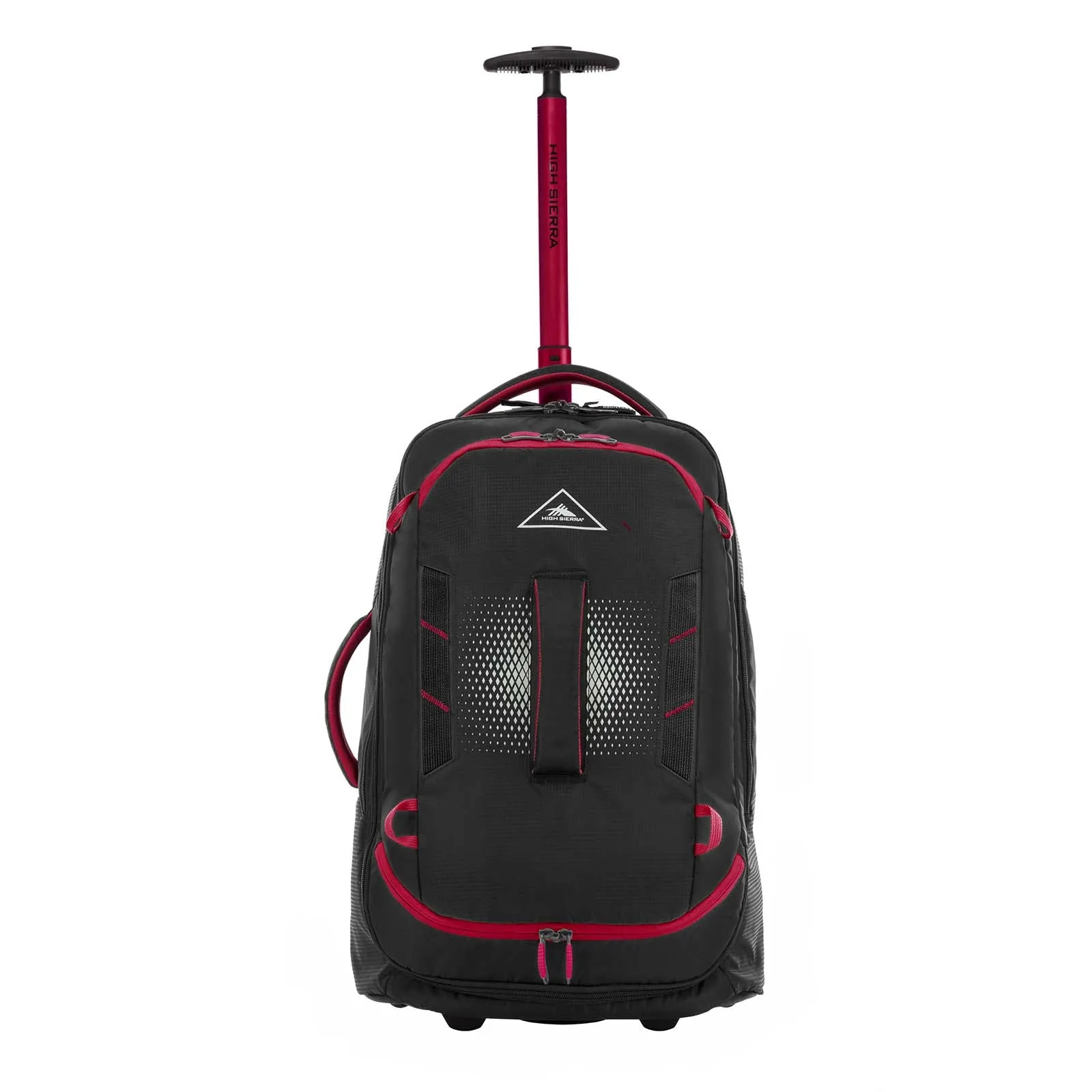 High Sierra Composite V4 56cm Carry-On Wheeled Duffel Black/Red