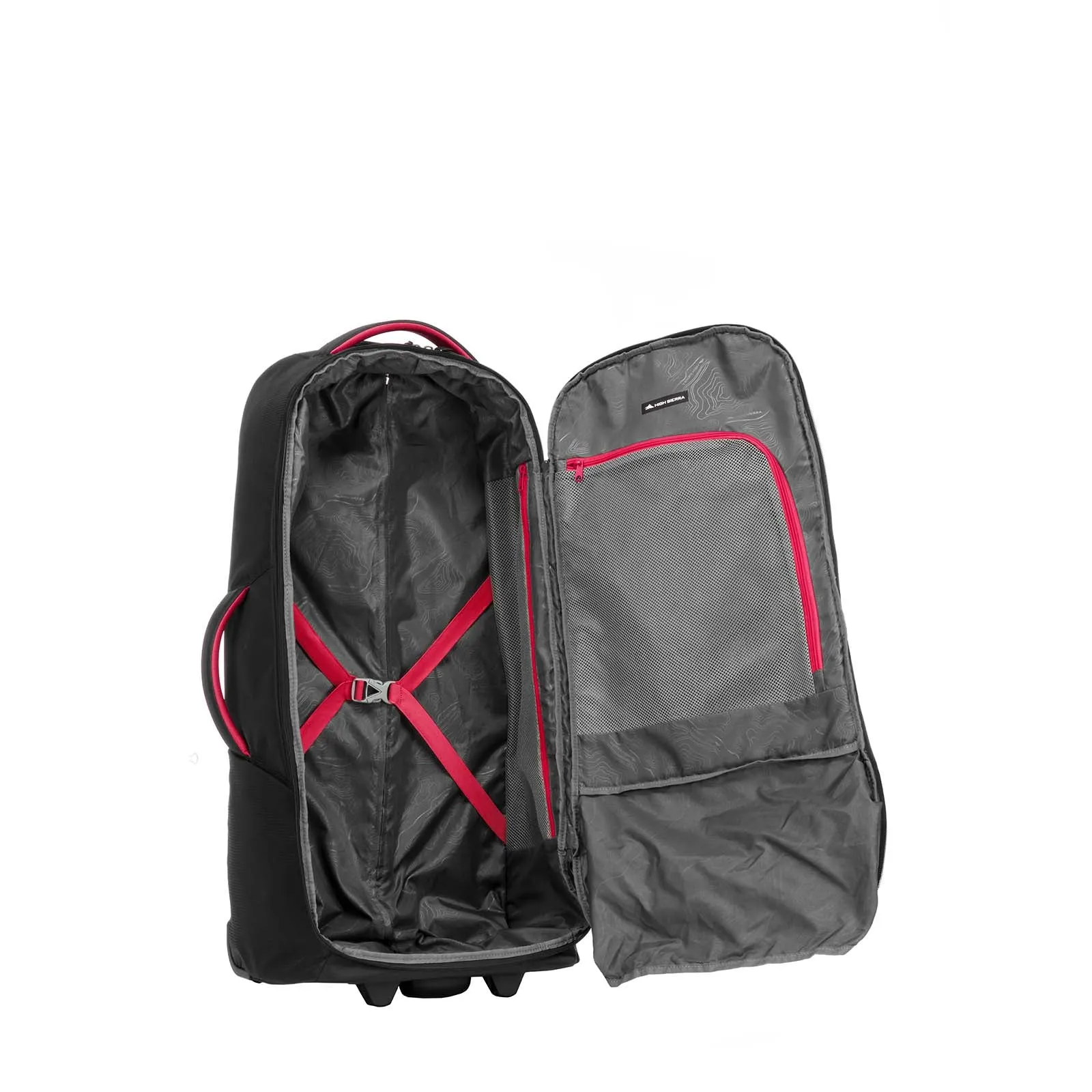 High Sierra Composite V4 76cm Wheeled Duffel Black/Red