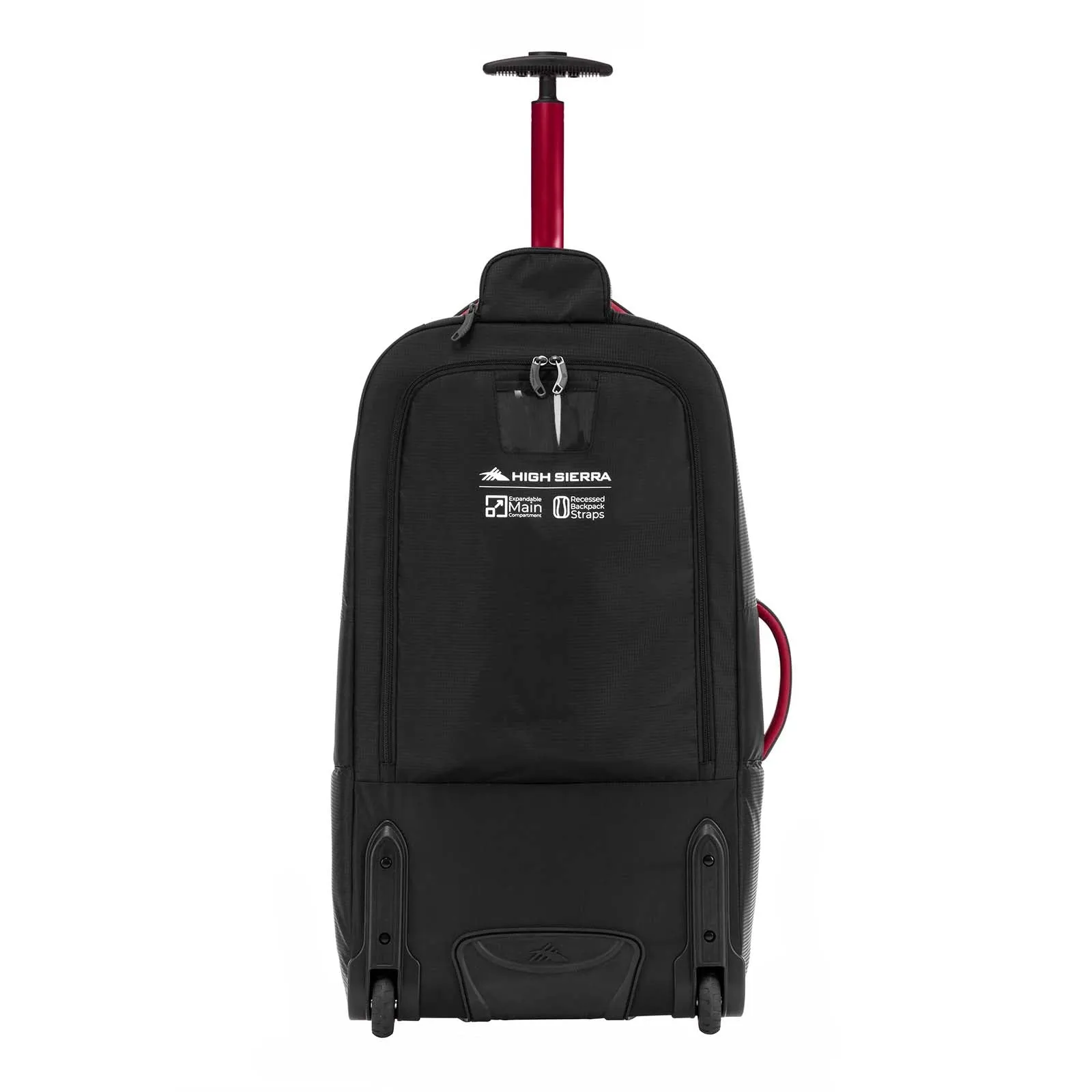 High Sierra Composite V4 76cm Wheeled Duffel Black/Red