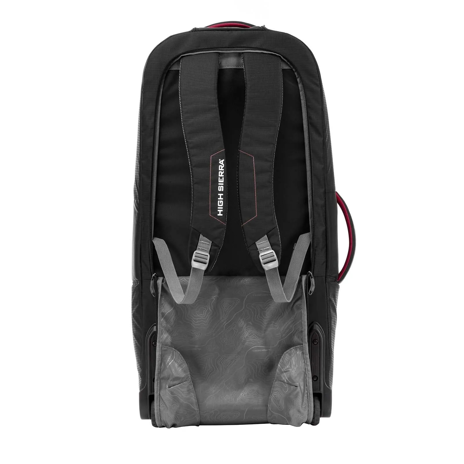 High Sierra Composite V4 76cm Wheeled Duffel Black/Red