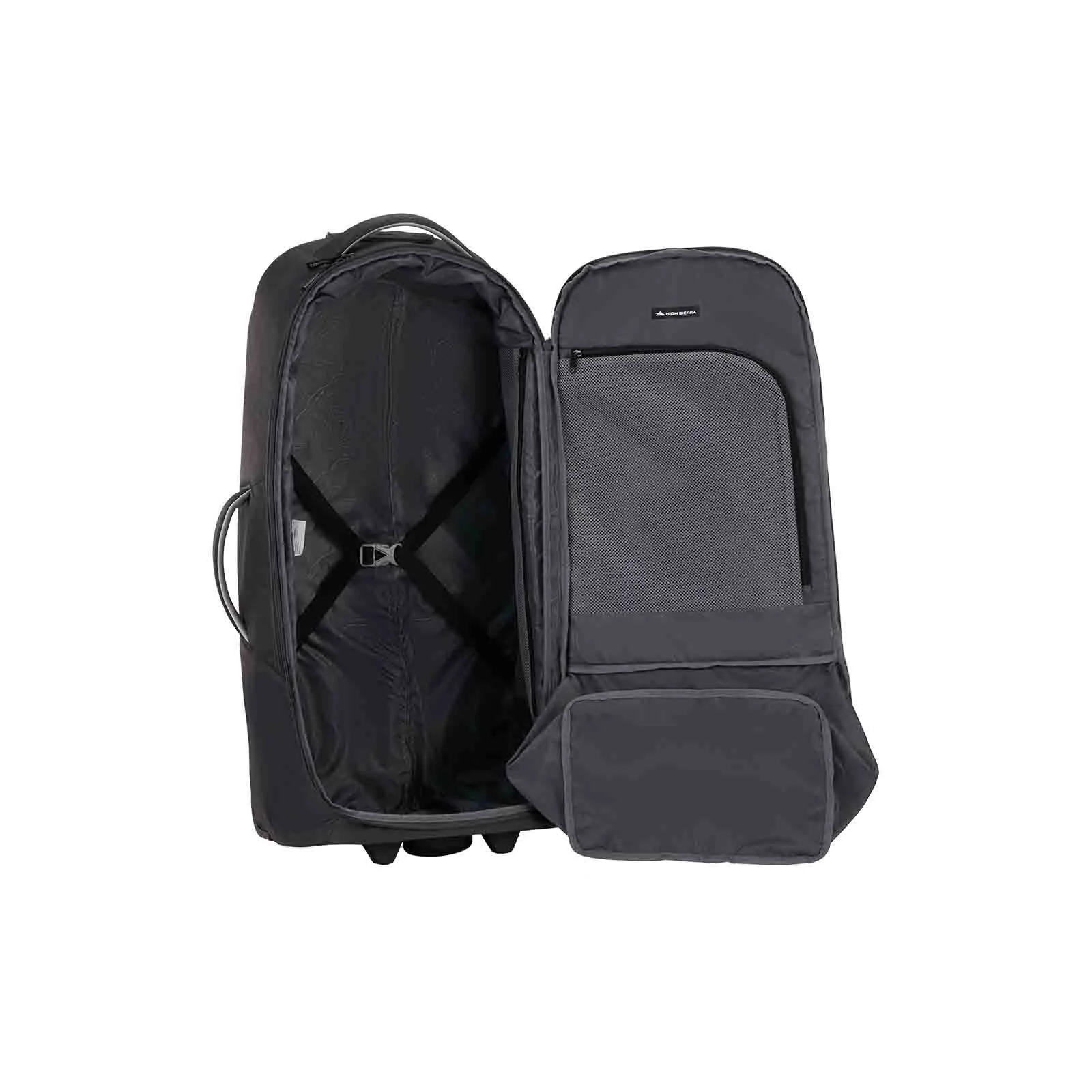 High Sierra Composite V4 84cm Wheeled Duffel Silver Metal Grey