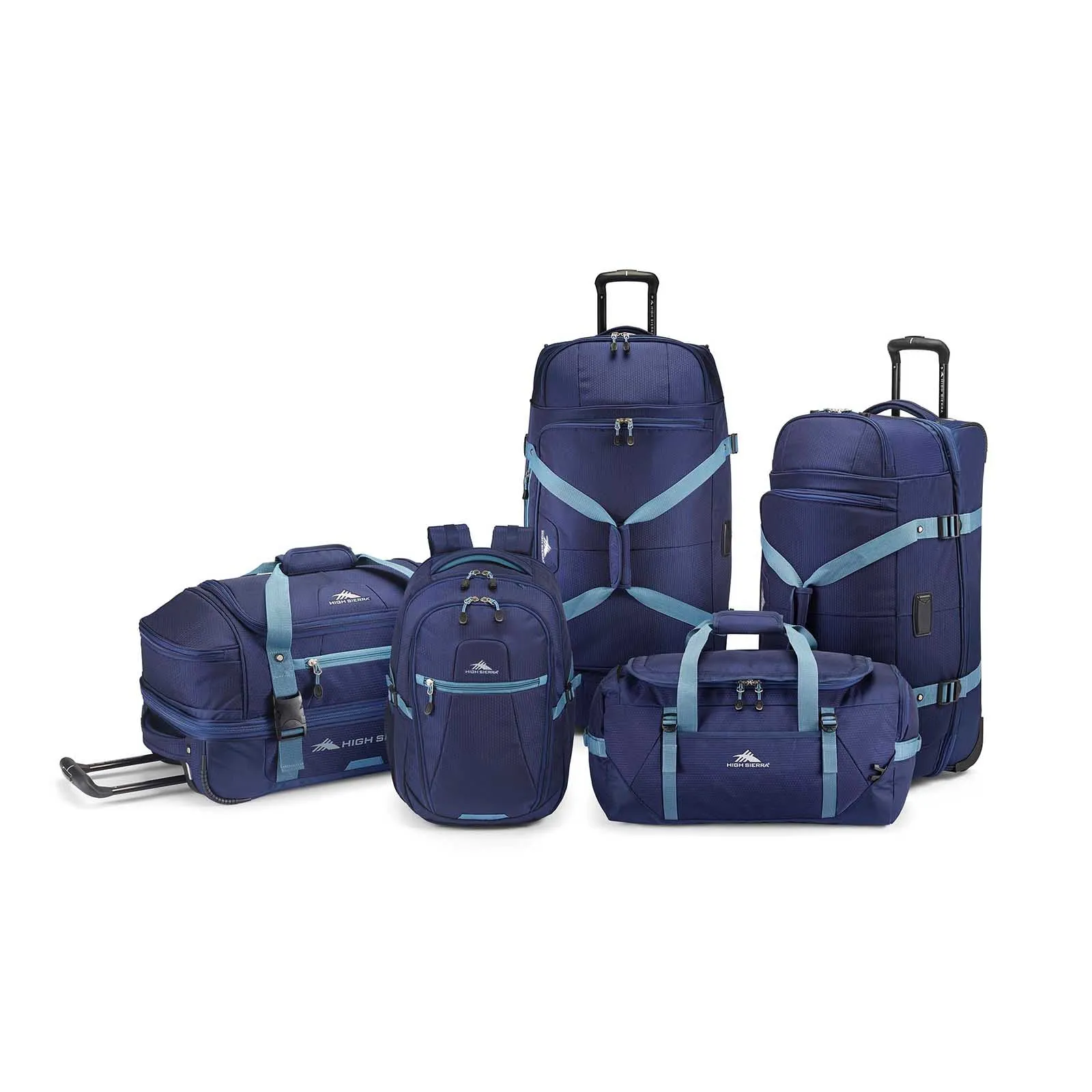 High Sierra Fairlead 55cm Carry-On Wheeled Duffel Navy