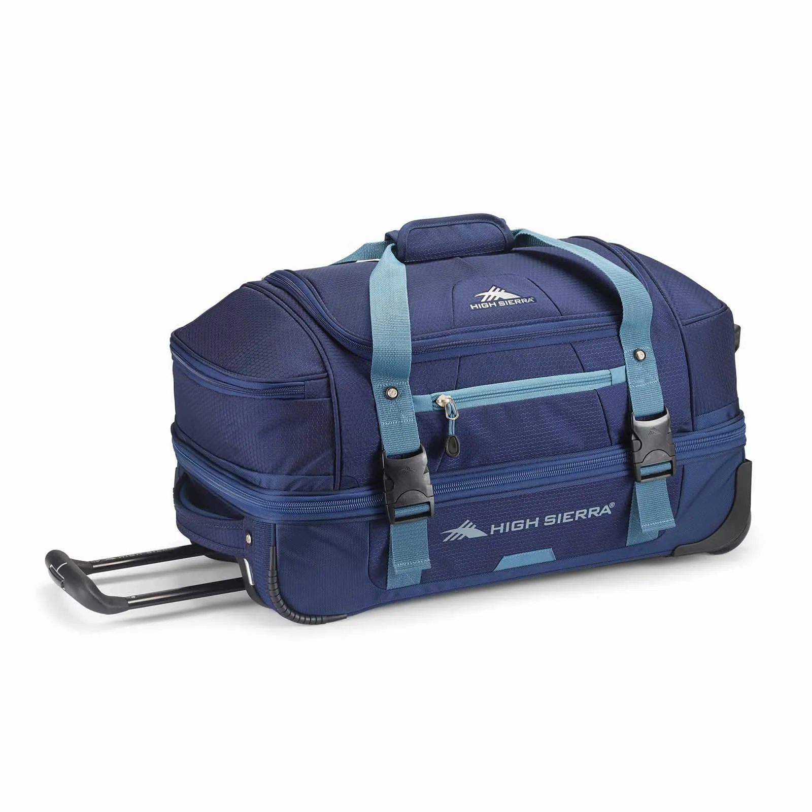 High Sierra Fairlead 55cm Carry-On Wheeled Duffel Navy