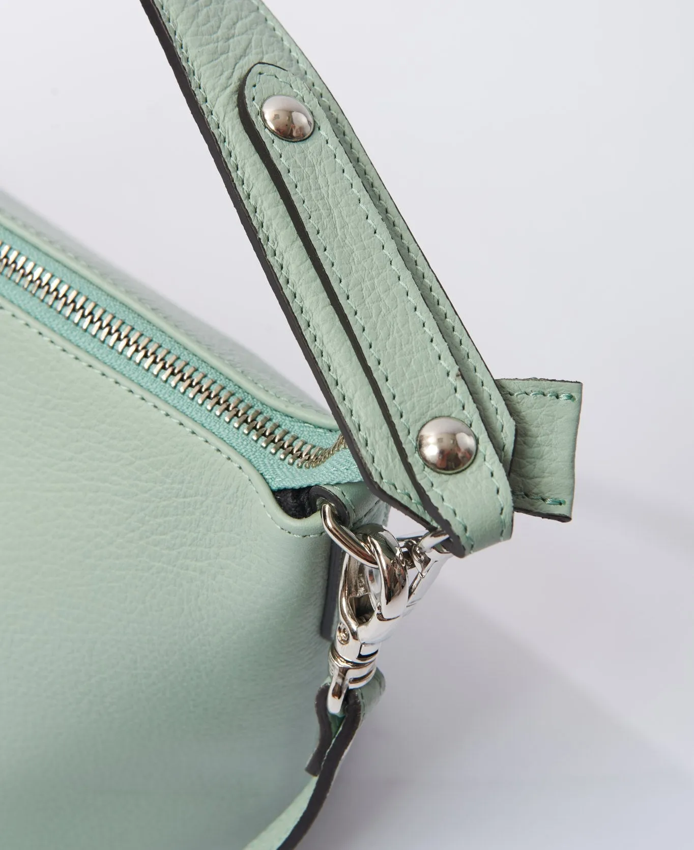 Hobo leather Top Handle bag mint