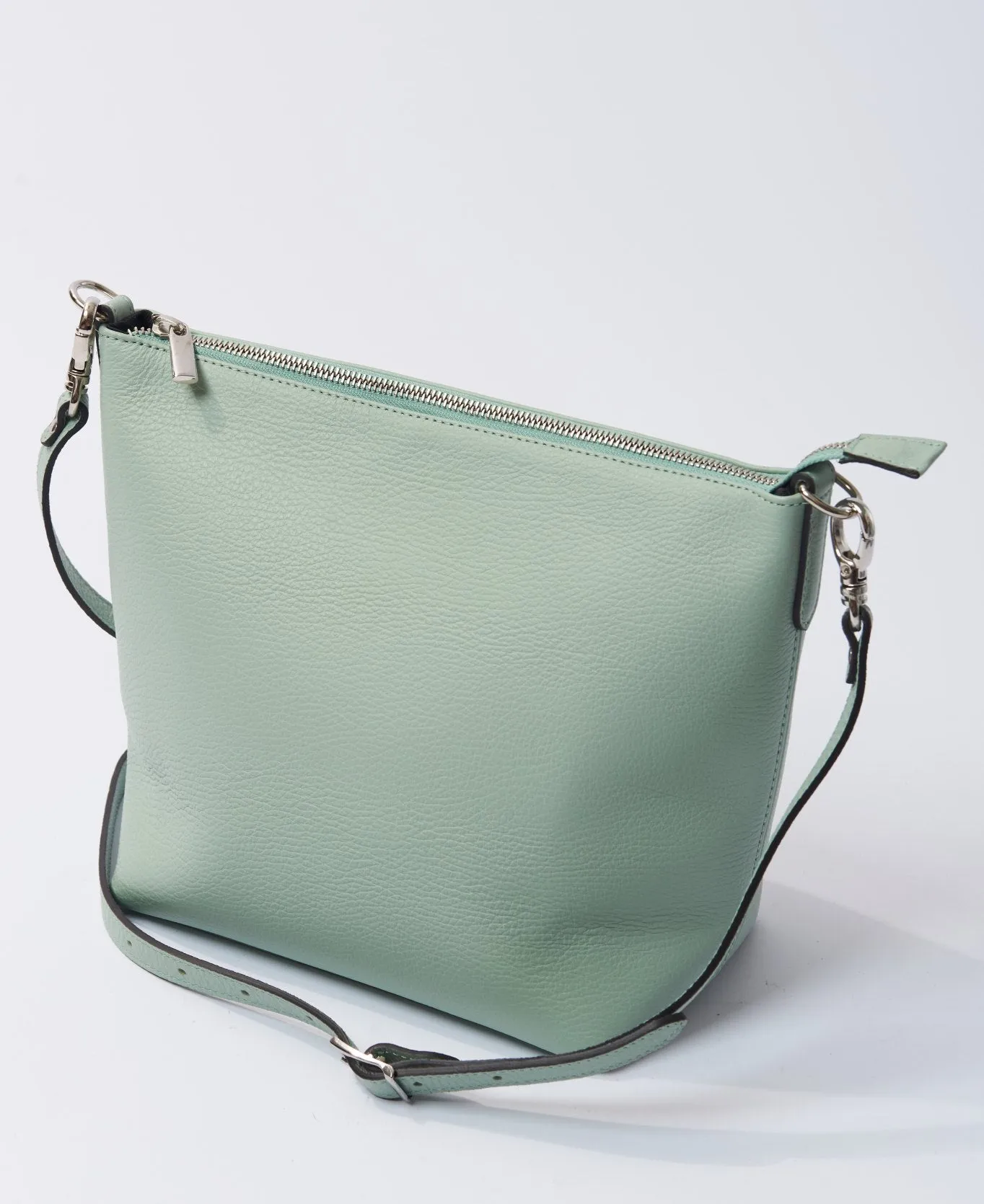 Hobo leather Top Handle bag mint