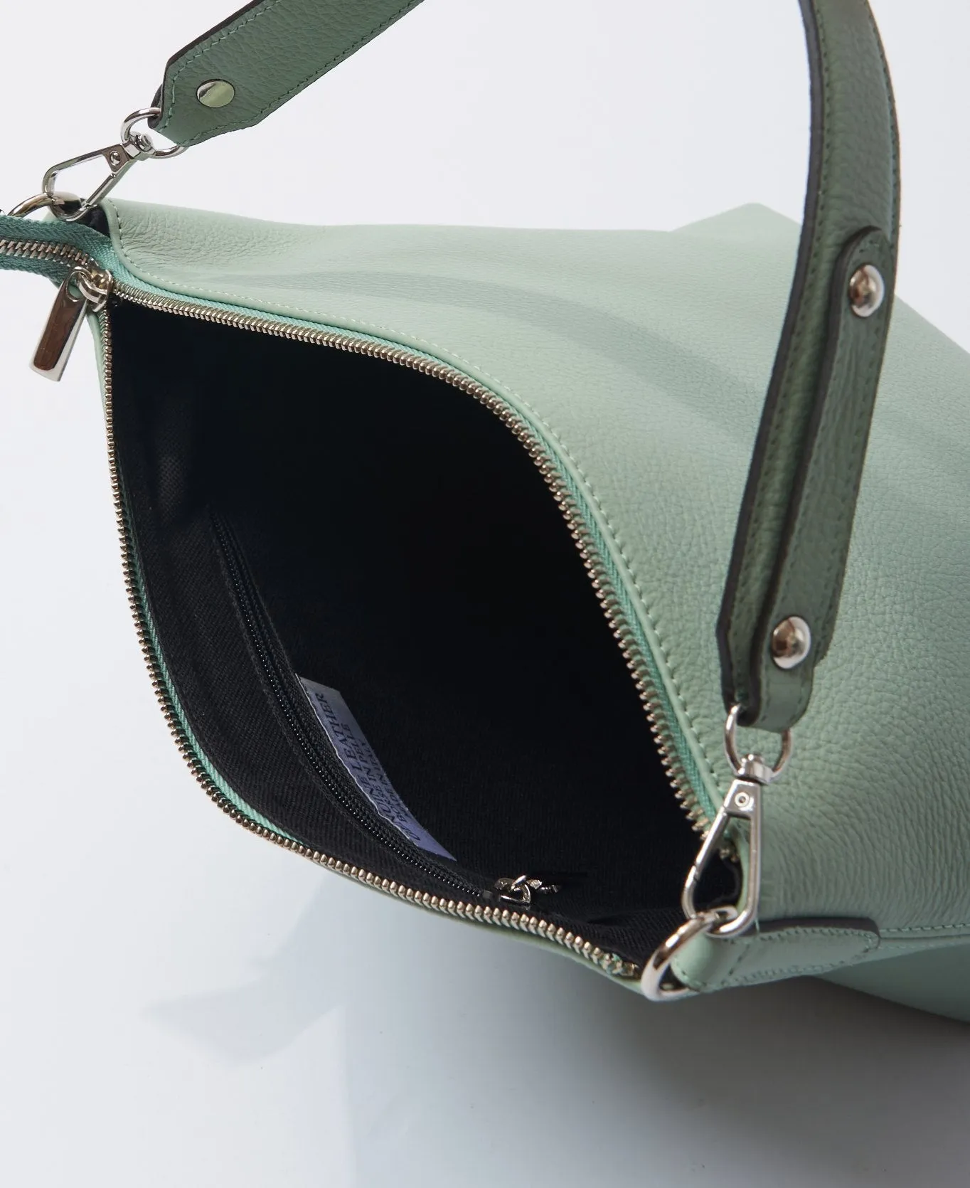 Hobo leather Top Handle bag mint