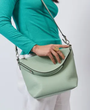 Hobo leather Top Handle bag mint