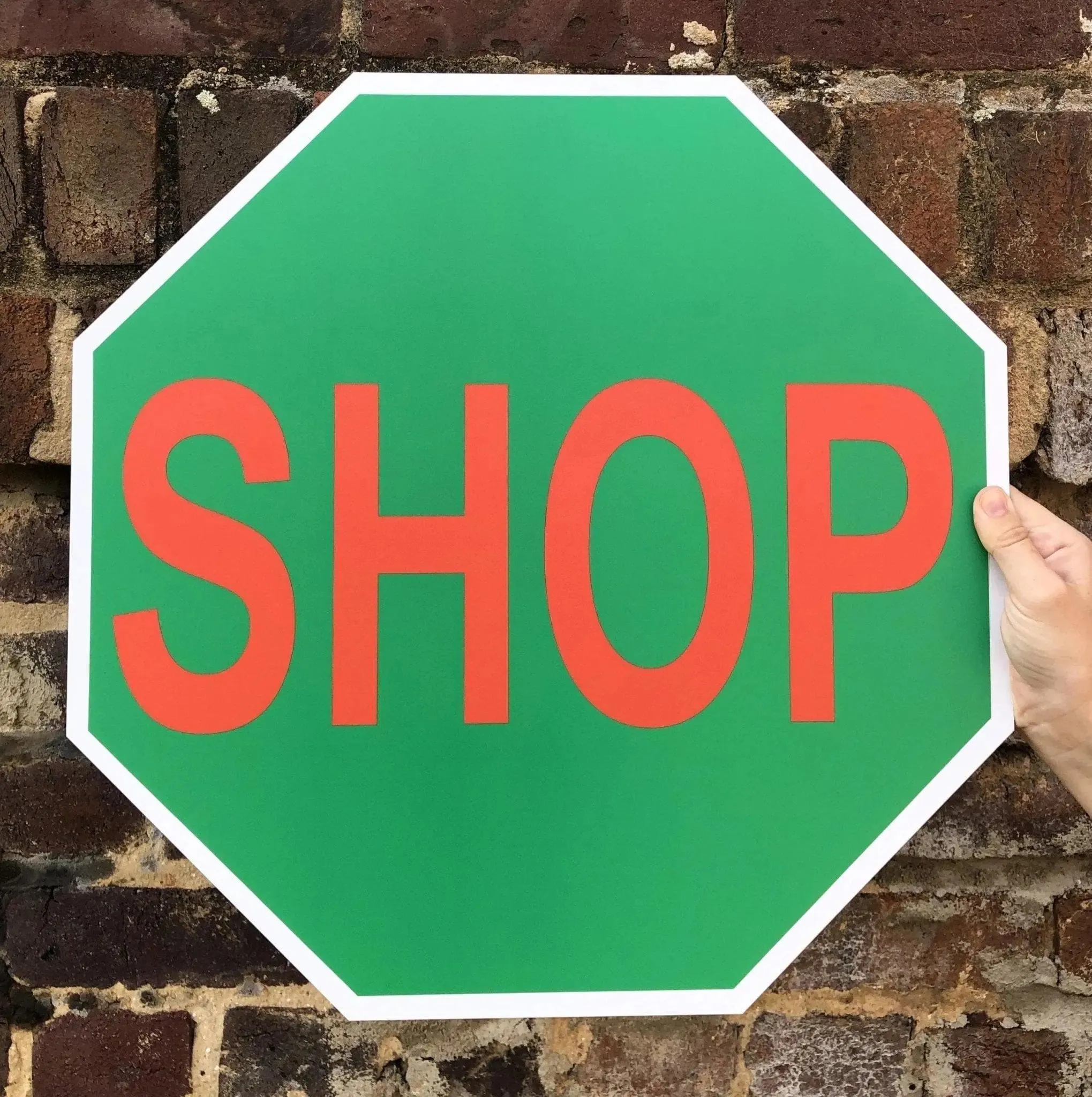 Holiday Shop Sign Retail Display