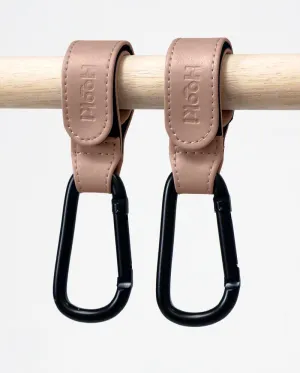Hooki Pram Clip Hook Set - Mauve