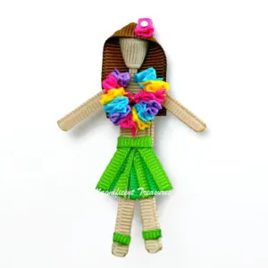 Hula Girl Ribbon Sculpture
