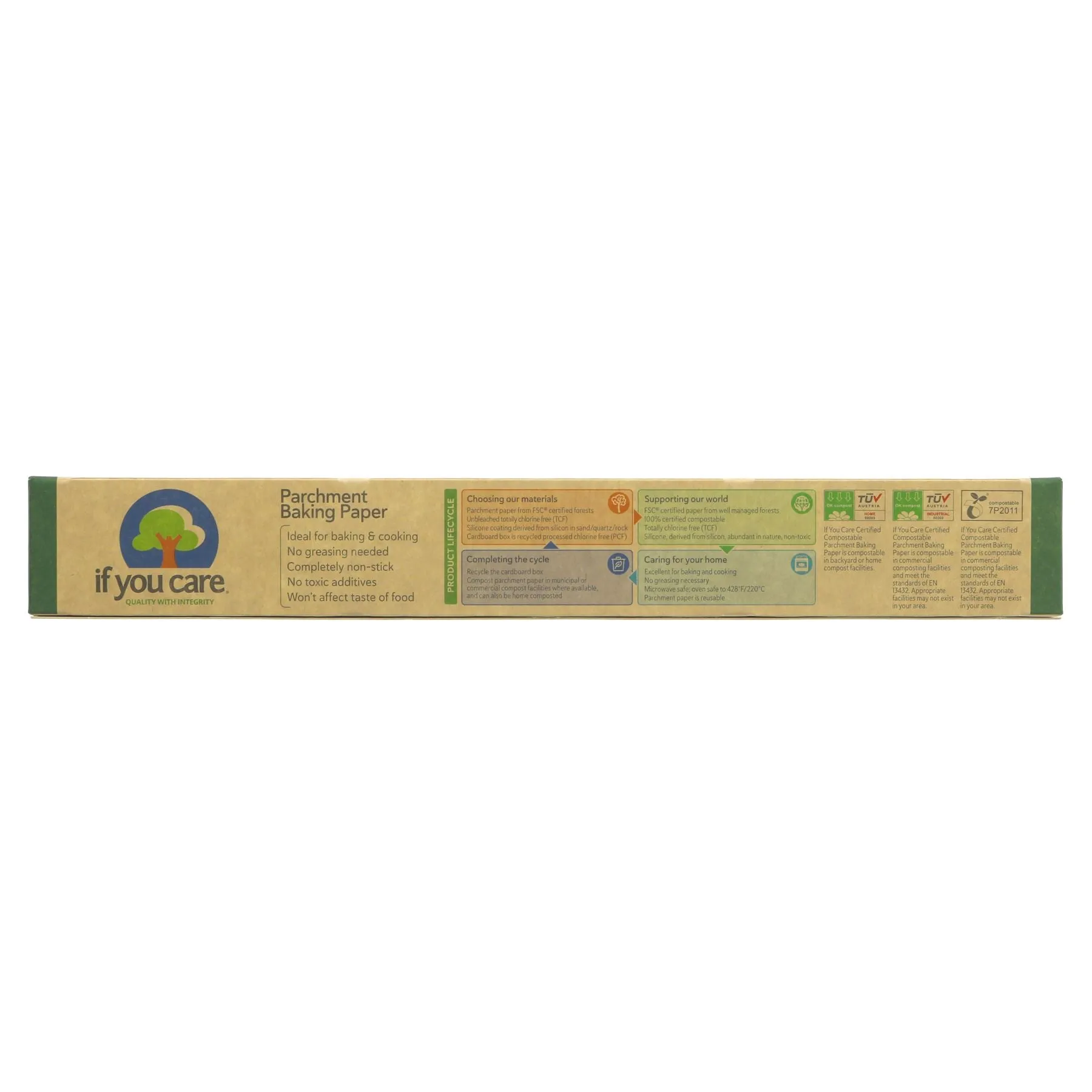 If You Care | Parchment Baking Paper - 19.8 x 33cm | 1 rolls
