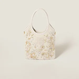 Ivy Embroidered Gabardine Bag