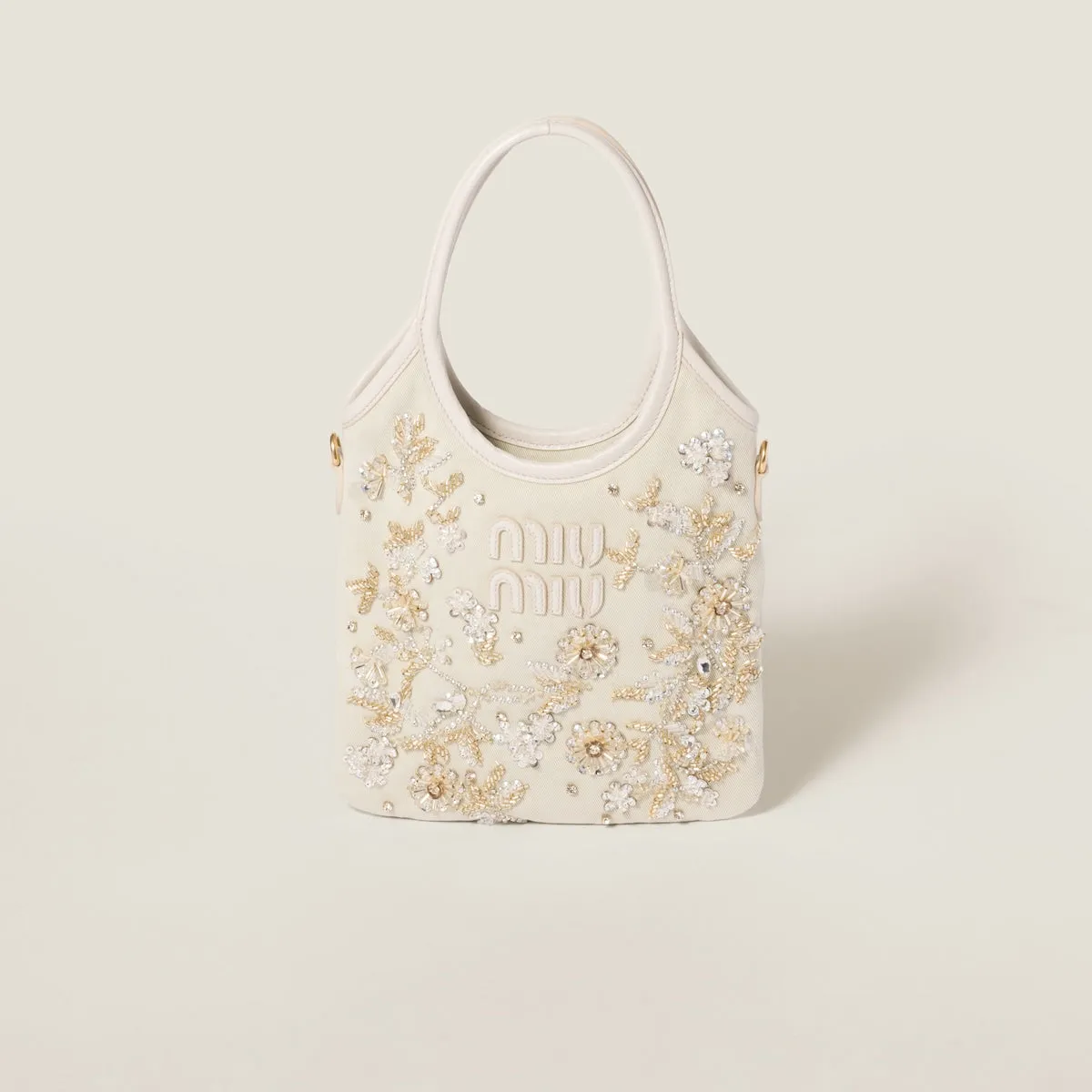 Ivy Embroidered Gabardine Bag