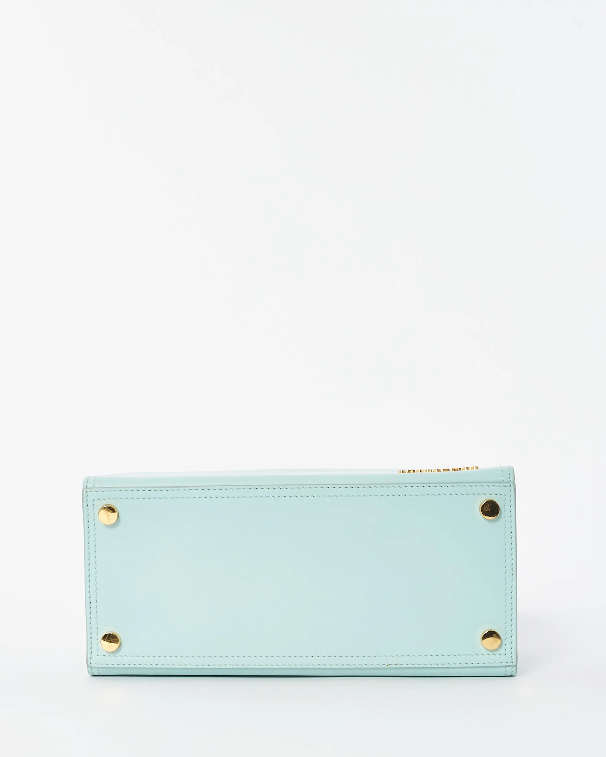 Jacquemus Light Turquoise Leather Le Rectangle Shoulder Bag