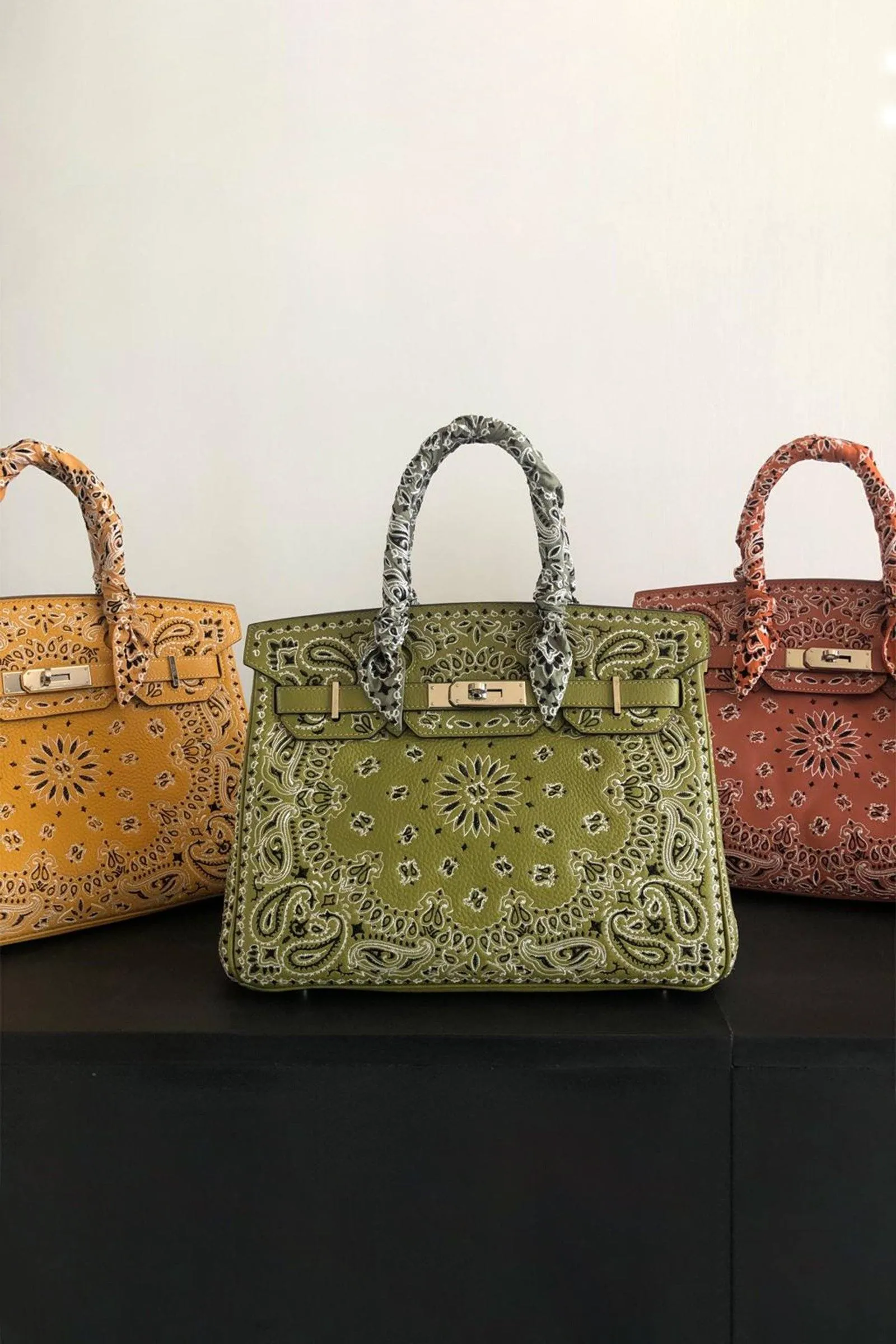 JAY AHR | Bandana Brique - Hermes Birkin 30