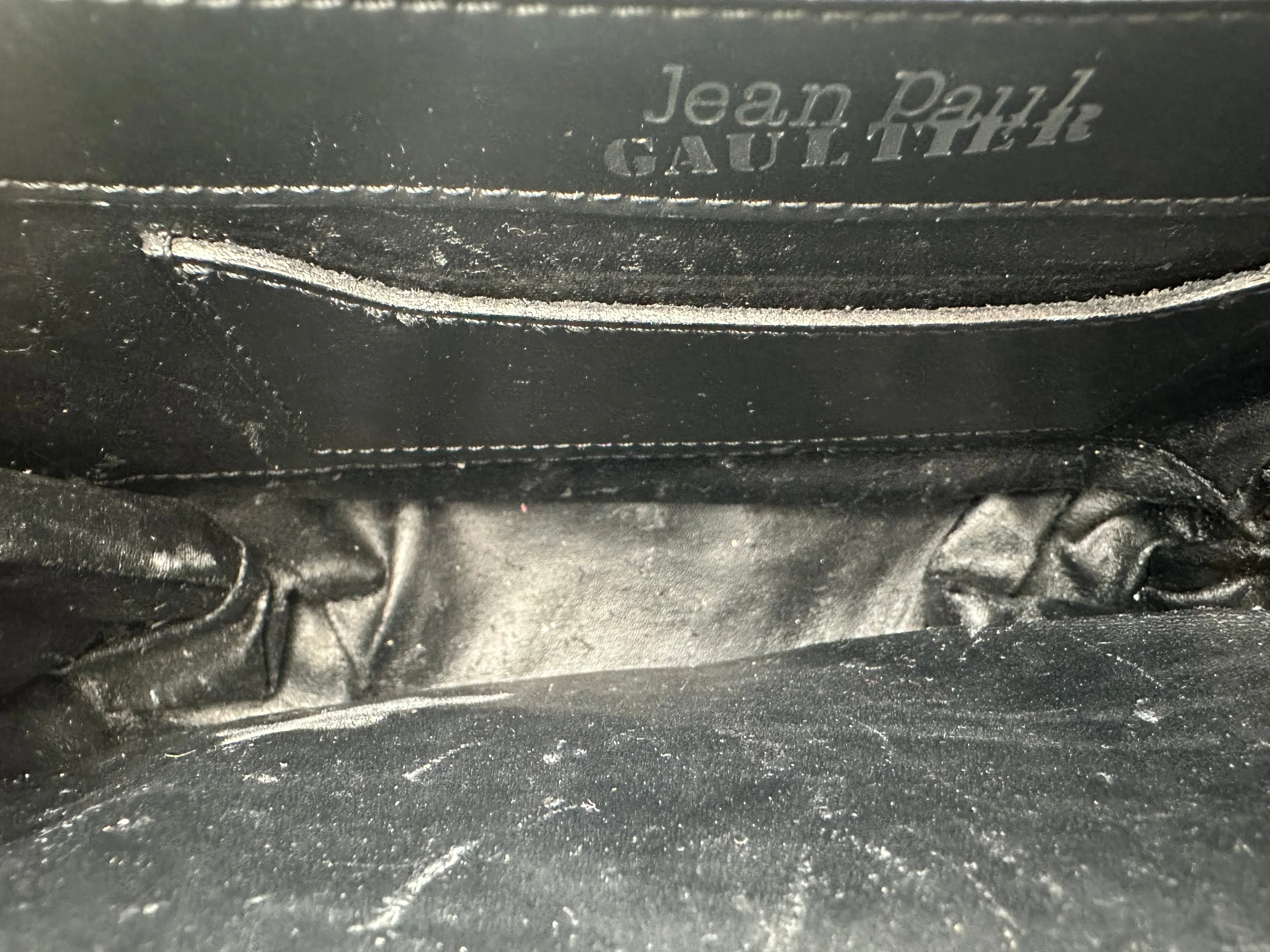 Jean Paul Gaultier Leather Notebook Clutch