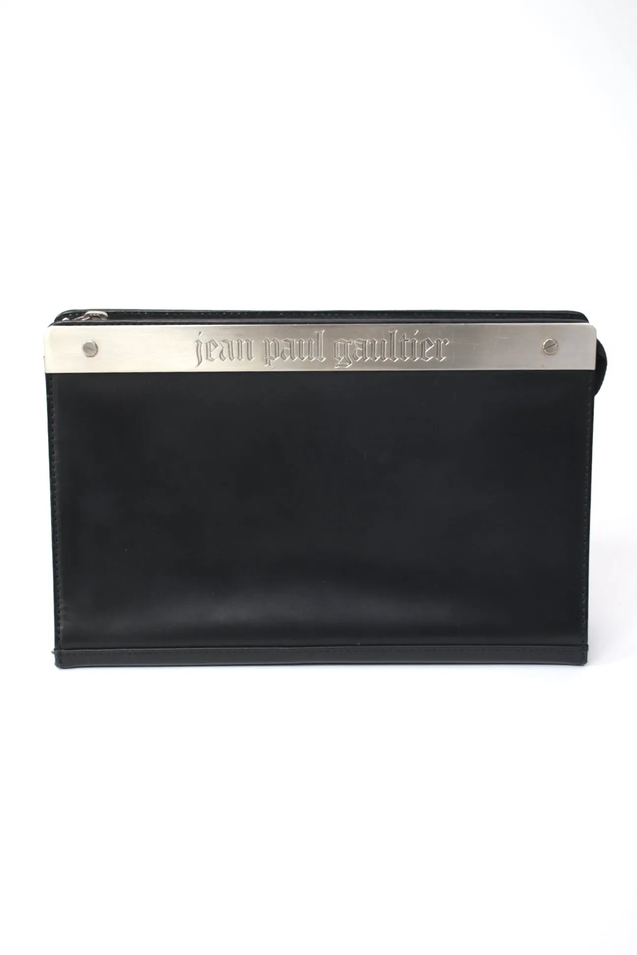 Jean Paul Gaultier Leather Notebook Clutch