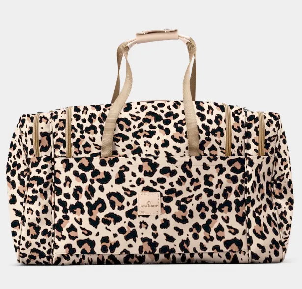 Jon Hart Large Square Duffel - Leopard