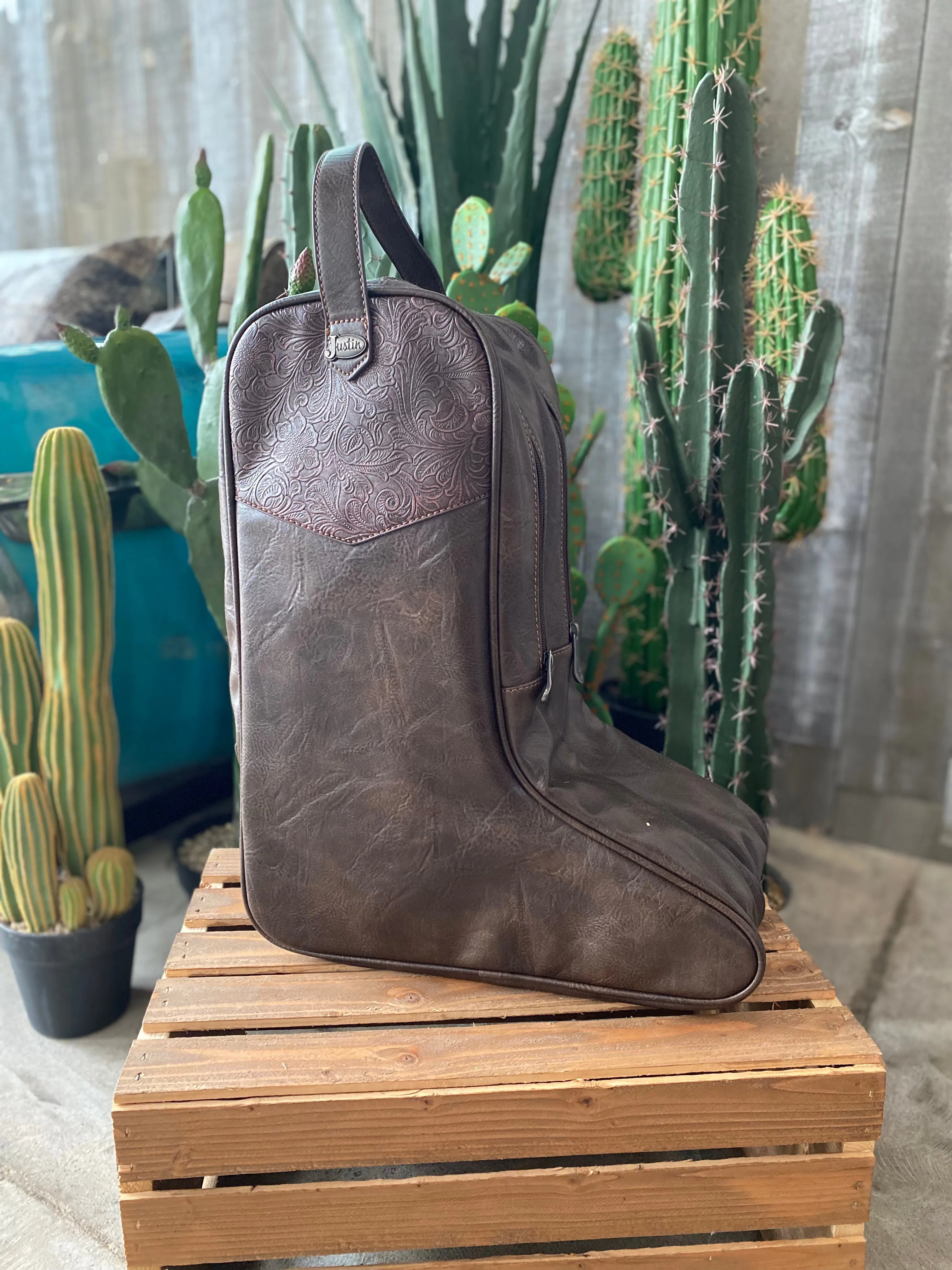 Justin Tooled Boot Bag
