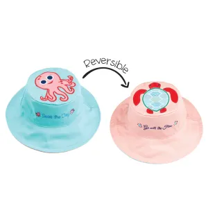 Kids Sun Hat Octopus Turtle