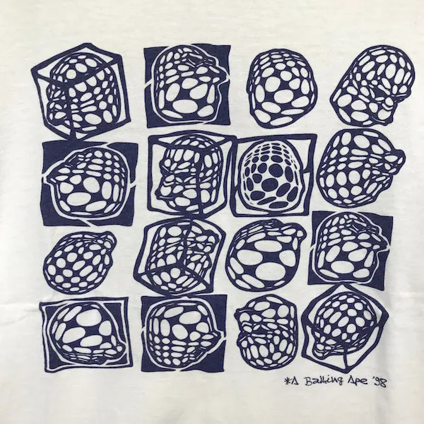 [L] A Bathing Ape Bape Vintage '90s 3D Ape Heads Tee (Oneita)