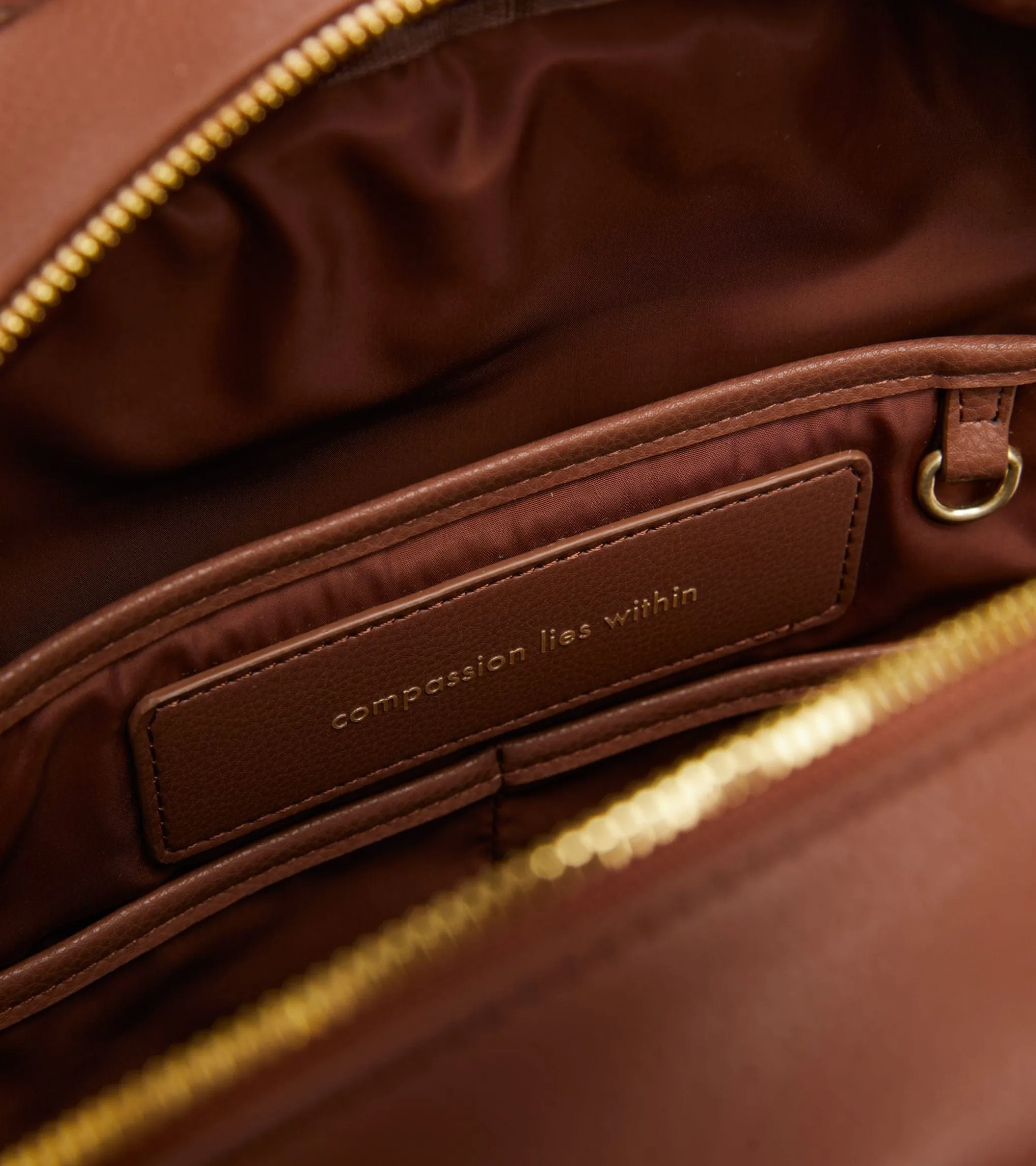 Laurie Vegan Bio-Based Bamboo Leather Backpack | Brown