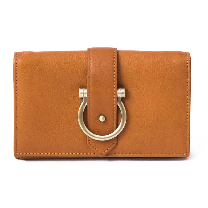 Leather Crossbody Wristlet