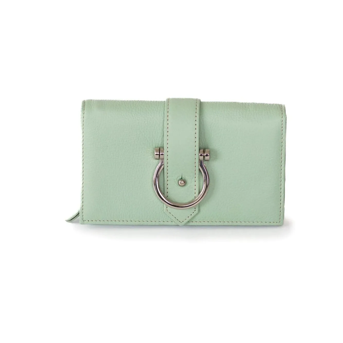 Leather Crossbody Wristlet