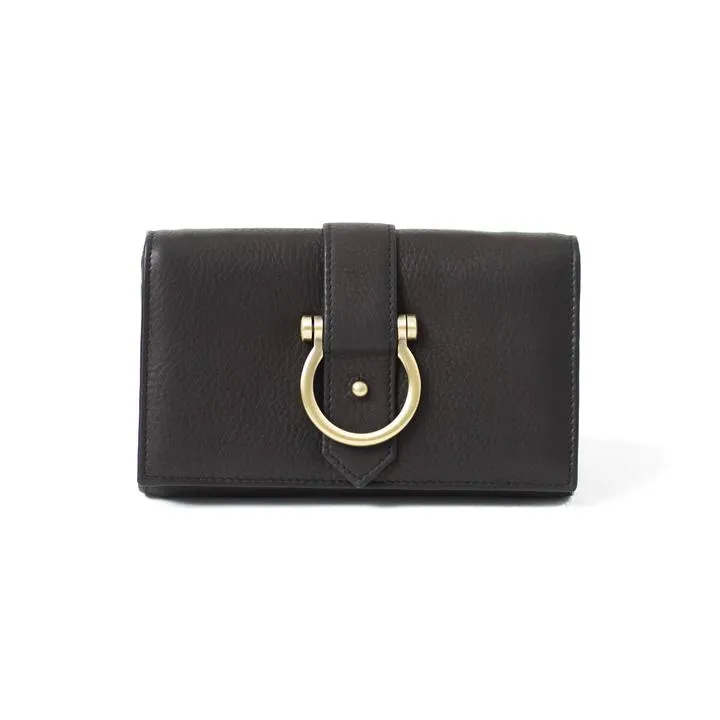 Leather Crossbody Wristlet