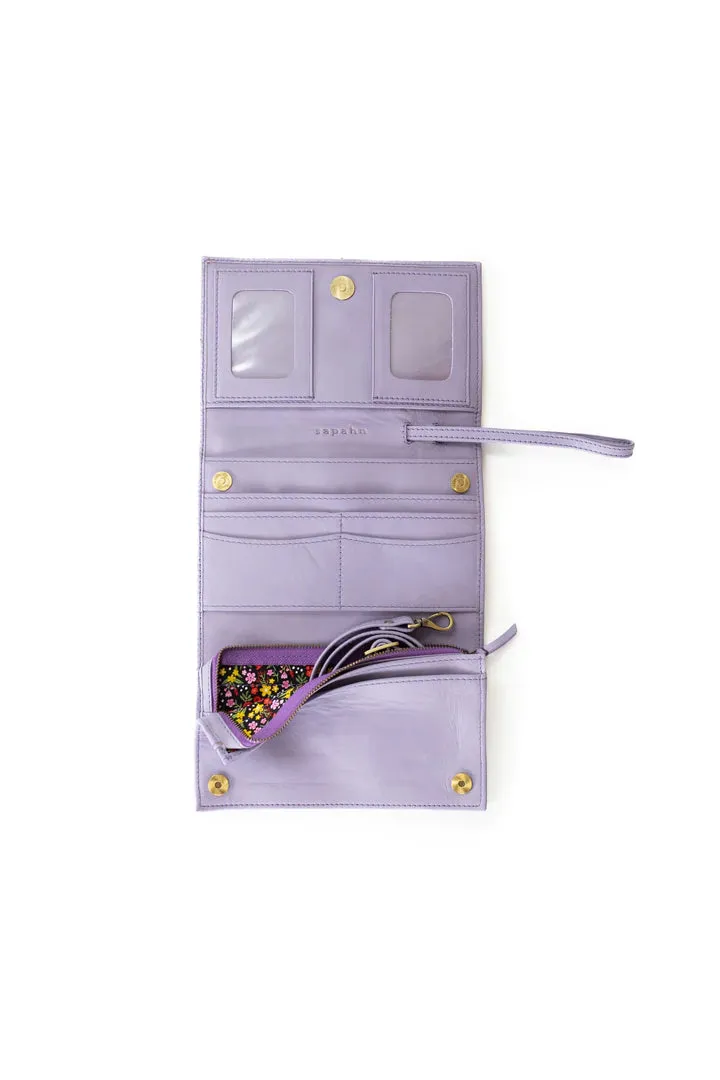 Leather Crossbody Wristlet