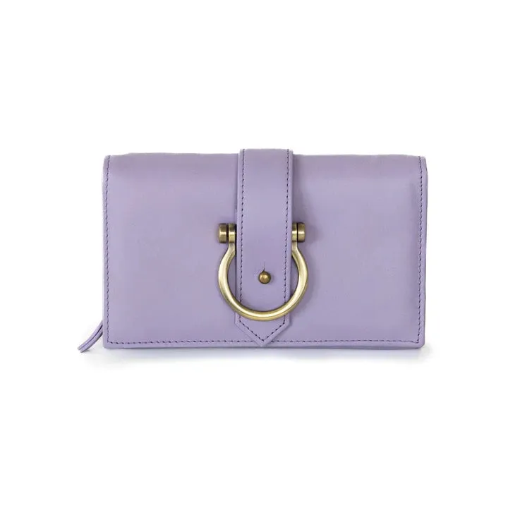 Leather Crossbody Wristlet