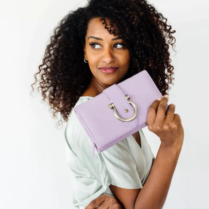 Leather Crossbody Wristlet
