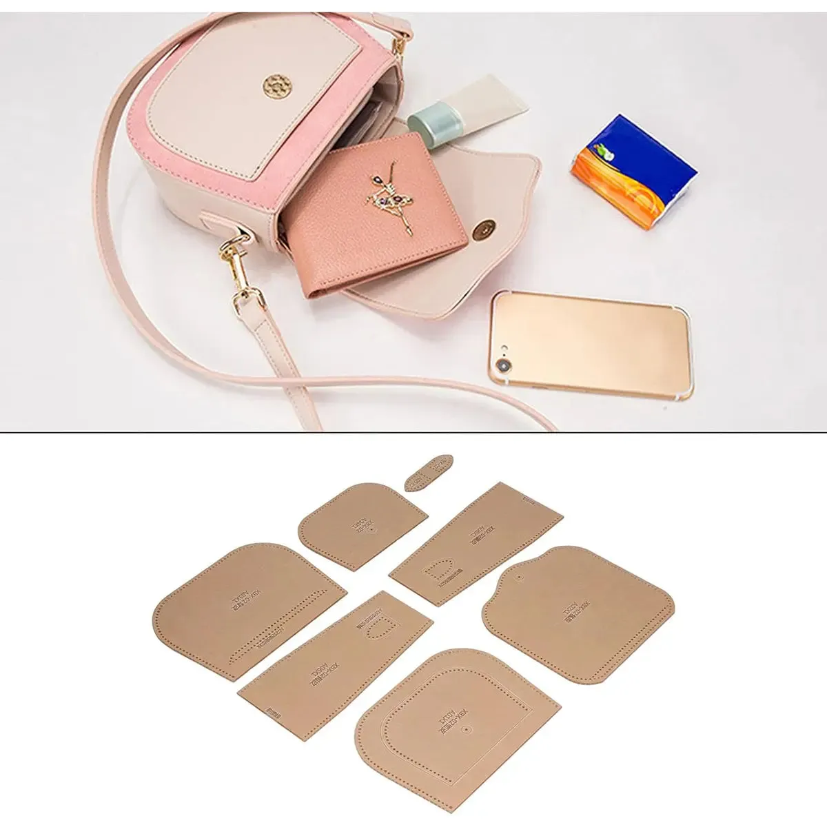 Leather Shoulder Bag Acrylic Template