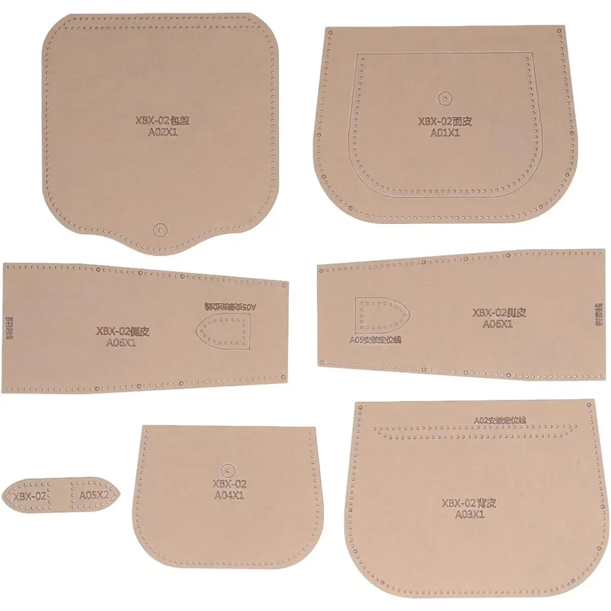 Leather Shoulder Bag Acrylic Template