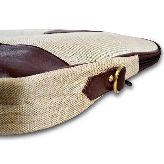 Lightweight Jute Briefcase Bag: Perfect for 14-Inch Laptops, Students, College, and Office Use