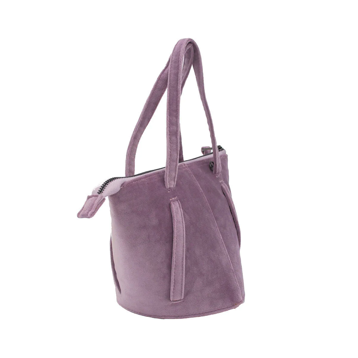 Lilac | Velvet Bucket Bag
