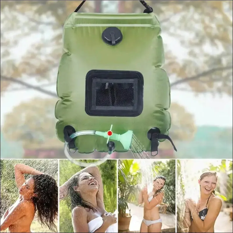 Lism 20l solar shower bag for premium camping hot water