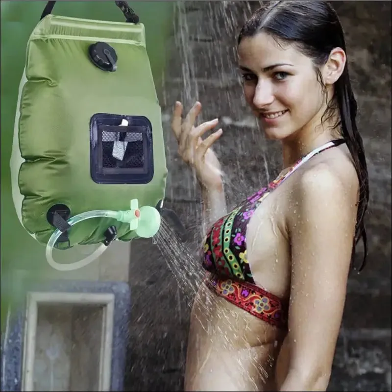 Lism 20l solar shower bag for premium camping hot water