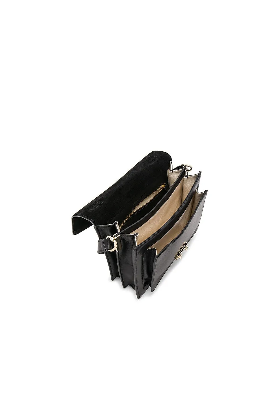 LOEFFLER RANDALL Black Minimal Medium Rider Shoulder Bag $495 NWT