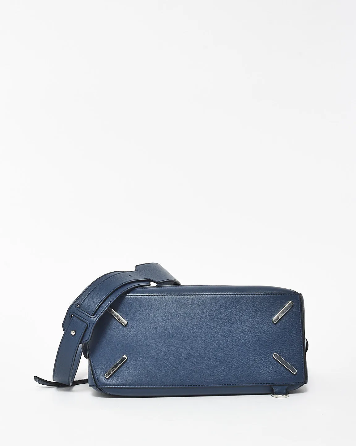 Loewe Navy Blue Leather Medium (Classic) Puzzle Bag
