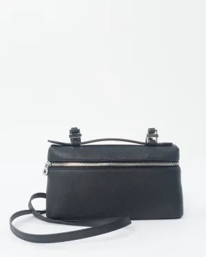 Loro Piana Black Grained Calfskin Leather L19 Bag