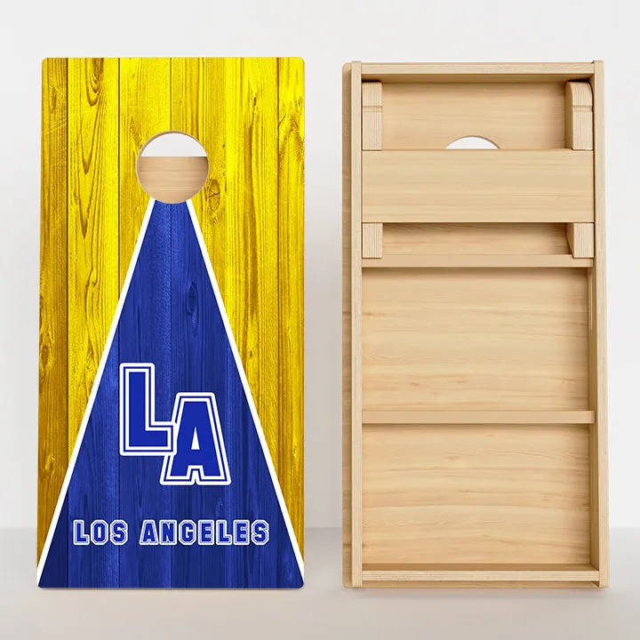 Los Angeles Blue & Yellow Football Professional Cornhole Boards