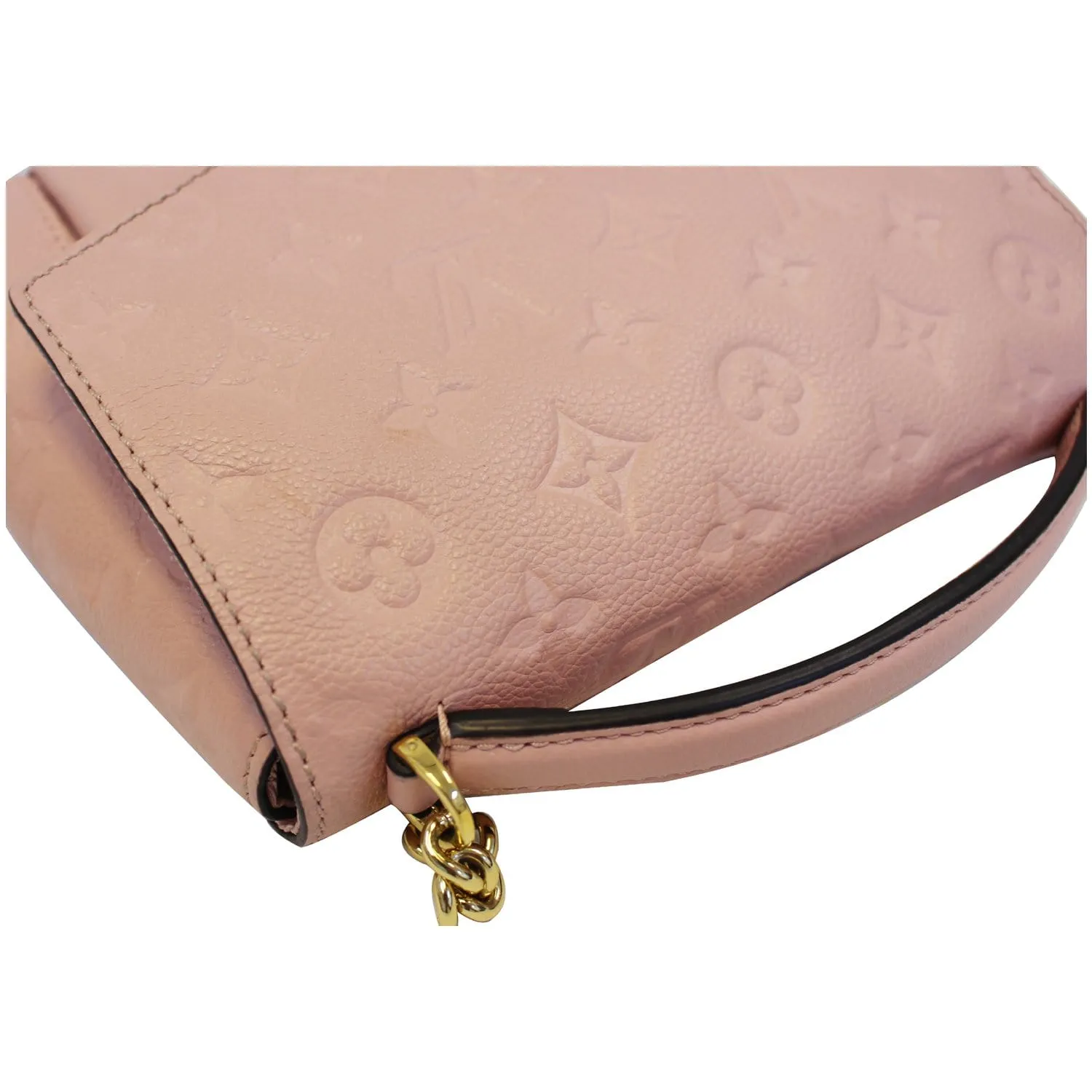 LOUIS VUITTON Blanche BB Empreinte Leather Shoulder Bag Rose Poudre