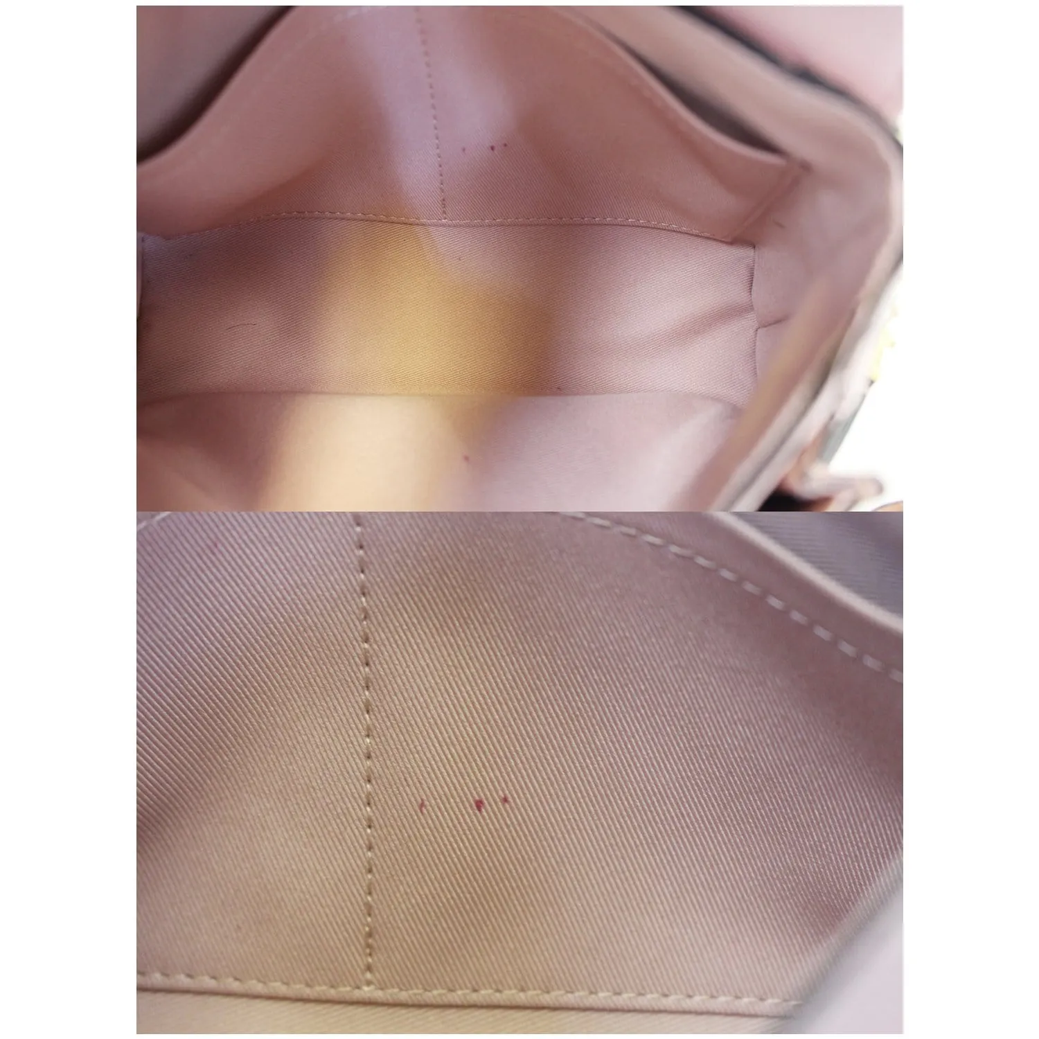 LOUIS VUITTON Blanche BB Empreinte Leather Shoulder Bag Rose Poudre